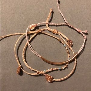 Pura Vida rose gold exclusive member bracelets